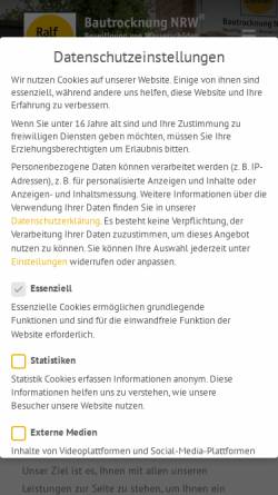 Vorschau der mobilen Webseite www.bautrocknung-nrw.de, Liesner Bautrocknung und Vermietungsservice