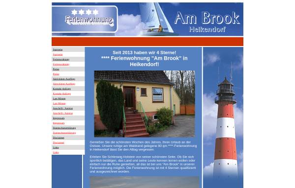 Vorschau von www.am-brook.de, Ferienwohnung Am Brook