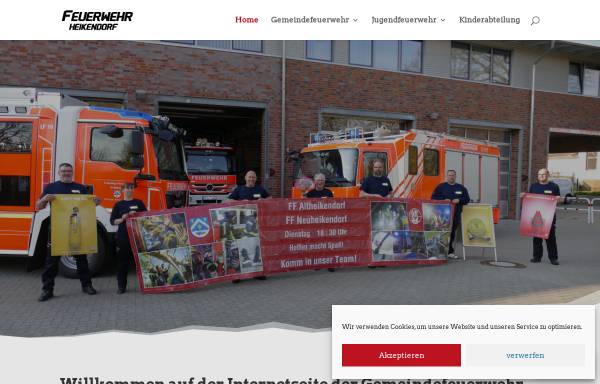Vorschau von www.ff-heikendorf.de, Freiwillige Feuerwehr Heikendorf