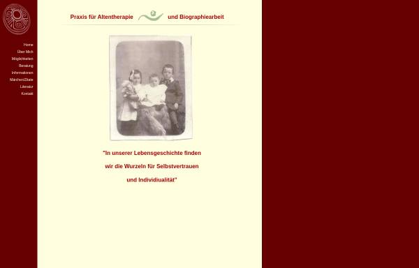 Vorschau von www.altentherapie-online.de, Praxis für Psychotherapie und alternative Heilweisen - Brigitte Schmitt