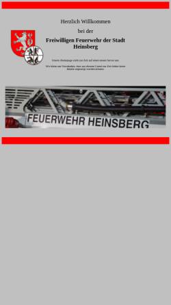 Vorschau der mobilen Webseite www.feuerwehr-heinsberg.de, Freiwillige Feuerwehr Heinsberg