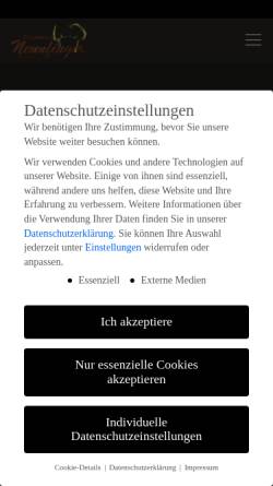 Vorschau der mobilen Webseite www.neunfinger.de, Gasthof Neunfinger