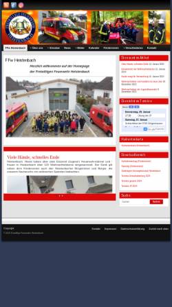 Vorschau der mobilen Webseite ffw-heistenbach.de, Freiwillige Feuerwehr Heistenbach