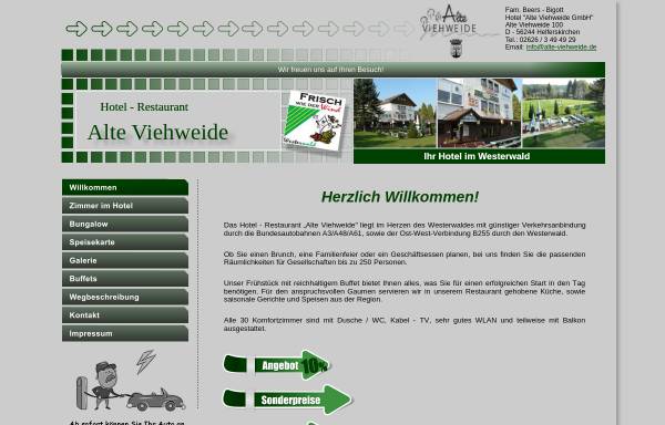 Vorschau von www.alte-viehweide.de, Hotel-Ferienzentrum Alte Viehweide
