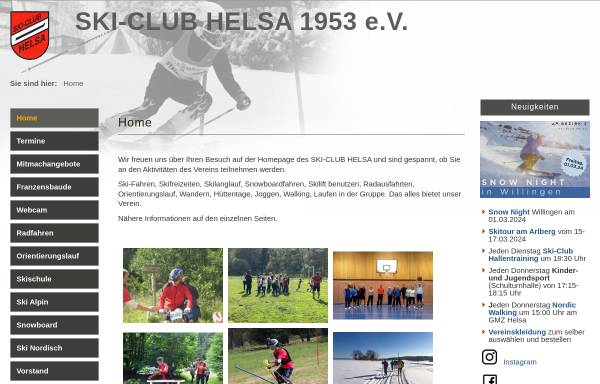 Vorschau von www.skiclub-helsa.de, Skiclub Helsa