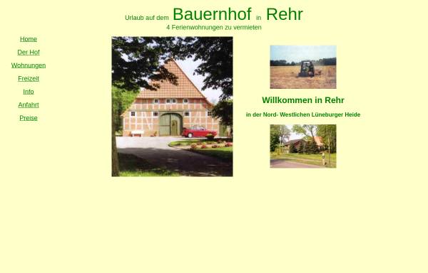 Vorschau von www.bauernhof-rehr.de, Ferienwohnungen, Familie Meyer