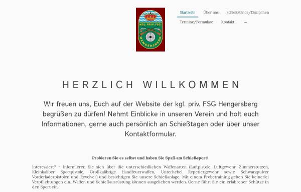 Vorschau von www.schuetzen-hengersberg.de, Königlich privilegierte Feuerschützengesellschaft Hengersberg e.V.