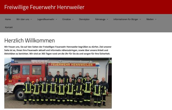 Vorschau von www.ff-hennweiler.de, Freiwillige Feuerwehr Hennweiler