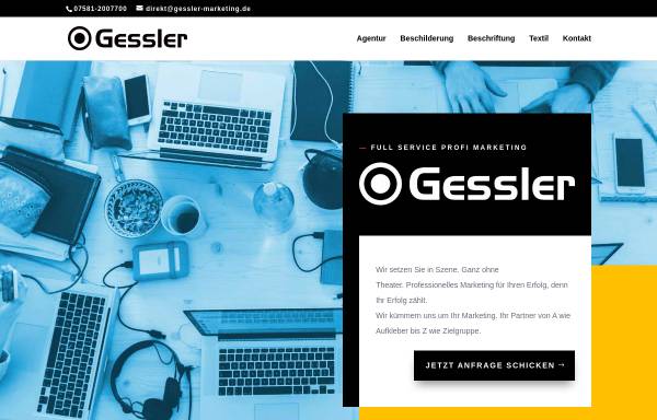 Vorschau von www.gessler-werbetechnik.de, Gessler Werbetechnik