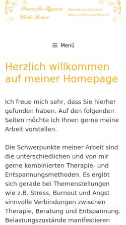 Vorschau der mobilen Webseite www.heilpraktiker-psychotherapie-rodert.de, Rodert, Ulrike