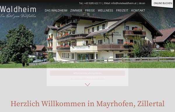 Vorschau von www.hotelwaldheim.at, Hotel Waldheim