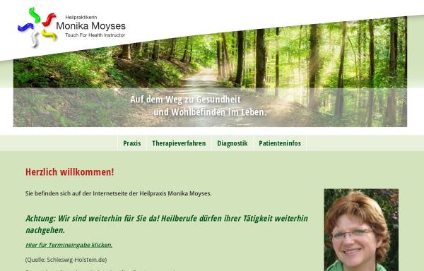 Vorschau von www.moyses.de, Heilpraktikerin Monika Moyses