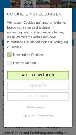 Vorschau der mobilen Webseite www.grundschule-holz.de, Erich-Kästner-Grundschule Holz