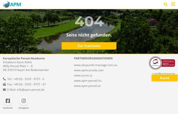 Vorschau von www.apm-penzel.de, Willy Penzel Handels- und Vertriebs-GmbH & Co. KG