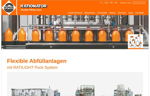 Vorschau von www.rationator.de, Rationator Maschinenbau GmbH
