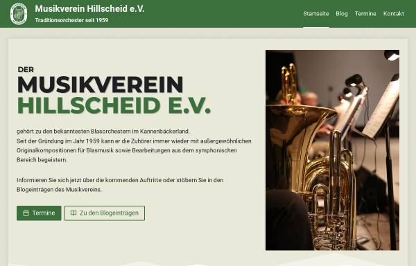 Vorschau von www.musikverein-hillscheid.de, Musikverein Hillscheid e.V.