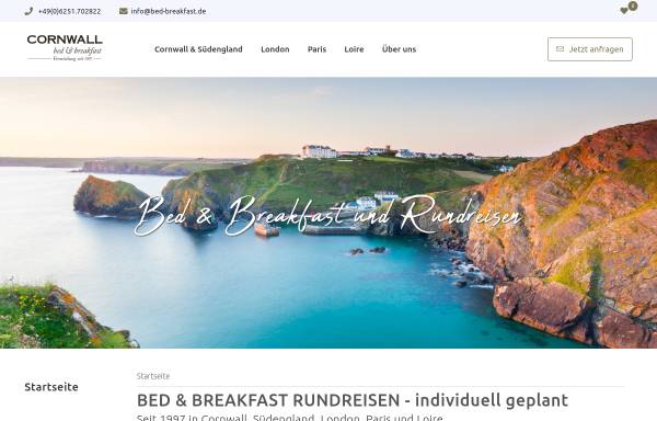 Vorschau von www.bed-breakfast.de, Hospitality London - Bed and Breakfast