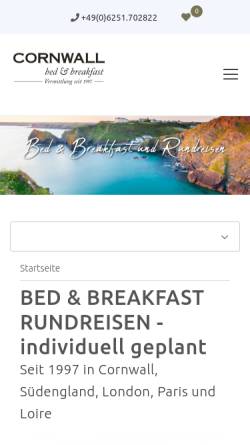 Vorschau der mobilen Webseite www.bed-breakfast.de, Hospitality London - Bed and Breakfast