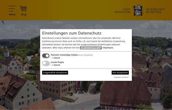 Vorschau von www.hilpoltstein.de, Stadt Hilpoltstein