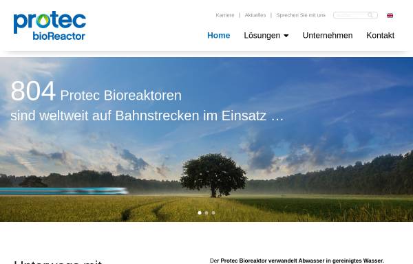 Vorschau von www.protec-bioreactor.com, AKW A+V Protec Rail GmbH