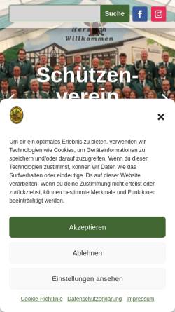 Vorschau der mobilen Webseite sv-maulsbach.de, Schützenverein Maulsbach