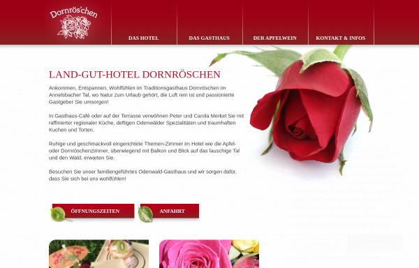 Vorschau von www.dornroeschen-annelsbach.de, Odenwald-Sterne-Hotel Dornrös'chen