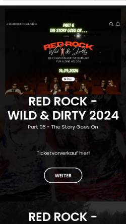 Vorschau der mobilen Webseite red-rock-ranch.de, Red Rock Ranch Ferienwohnung
