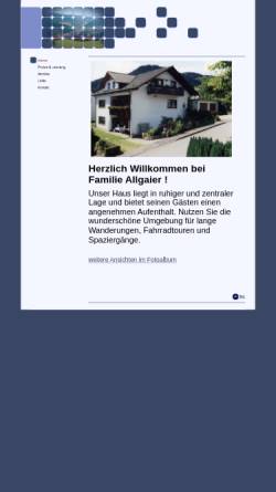 Vorschau der mobilen Webseite www.kirchacker.de, Ferienwohnung Allgaier