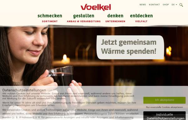 Vorschau von voelkeljuice.de, Voelkel GmbH