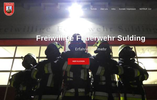 Vorschau von feuerwehr-sulding.de, Freiwillige Feuerwehr Sulding