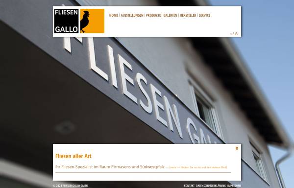 Vorschau von www.fliesen-gallo.de, Fliesen Gallo GmbH