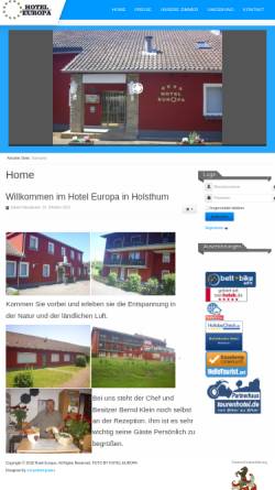 Vorschau der mobilen Webseite www.hotel-europa-eifel.de, Hotel Europa