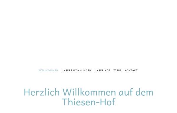 Vorschau von www.thiesen-hof.de, Urlaub auf dem Bauernhof