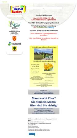 Vorschau der mobilen Webseite www.mgv-hengsen.de, Männer-Gesang-Verein Eintracht Hengsen von 1882 e.V.