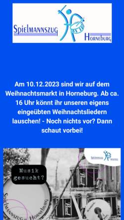 Vorschau der mobilen Webseite www.spielmannszug-horneburg.de, Spielmannszug Horneburg