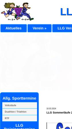 Vorschau der mobilen Webseite www.llgwonnegau.de, LLG Wonnegau e.V.