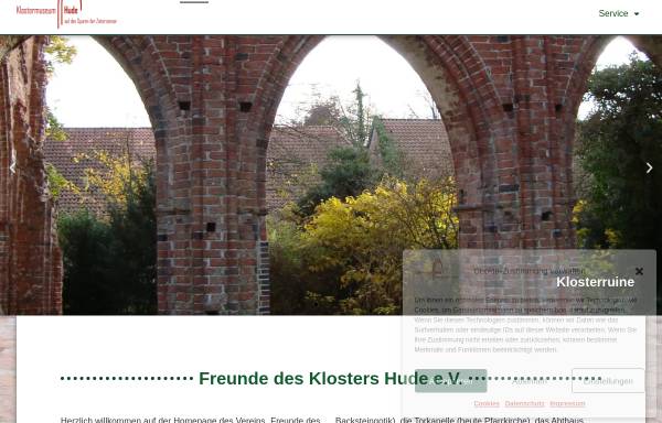 Vorschau von www.klosterhude.de, Freunde des Klosters Hude e.V.