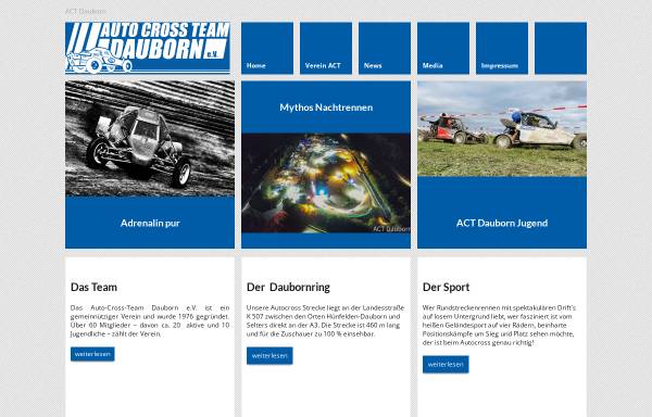 Vorschau von www.act-dauborn.de, Auto-Cross-Team Dauborn e.V.