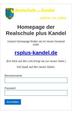 Vorschau der mobilen Webseite www.realschule-kandel.de, Realschule Kandel