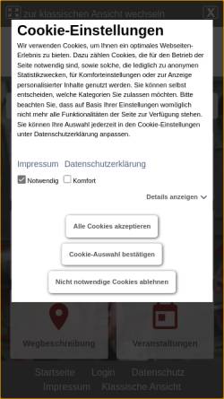 Vorschau der mobilen Webseite www.kandertalbahn.de, Kandertalbahn
