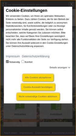 Vorschau der mobilen Webseite www.kandern.de, Stadt Kandern