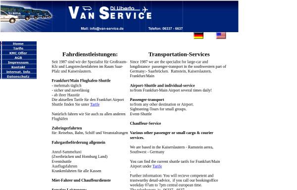 Vorschau von www.van-service.de, Van Service Di Liberto