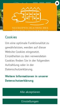 Vorschau der mobilen Webseite www.fachklinik-katzenelnbogen.de, Fachklinik Katzenelnbogen