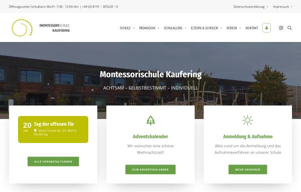 Vorschau von montessori-kaufering.de, Montessorischule Kaufering