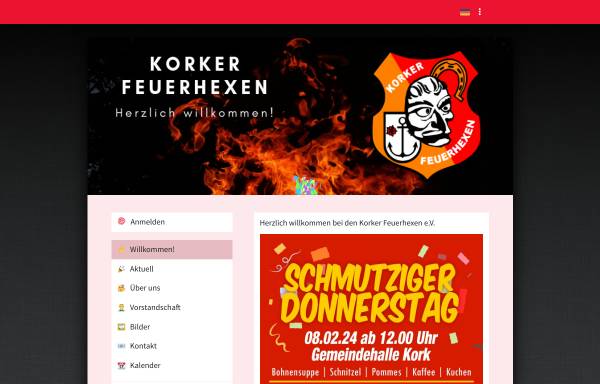 Vorschau von www.korker-feuerhexen.de, Korker Feuerhexen e.V.