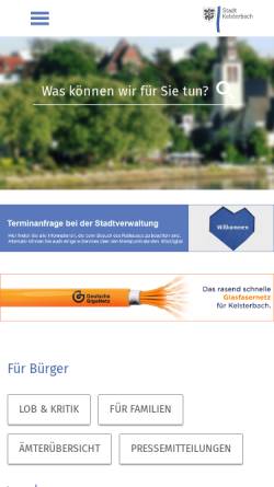 Vorschau der mobilen Webseite www.kelsterbach.de, Kelsterbach