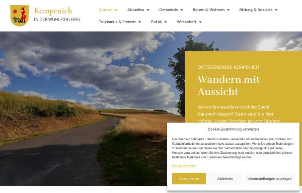 Vorschau von www.kempenich.de, Gemeinde Kempenich