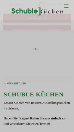 Vorschau der mobilen Webseite www.wegro-kuechen.de, Wegro Küche direkt
