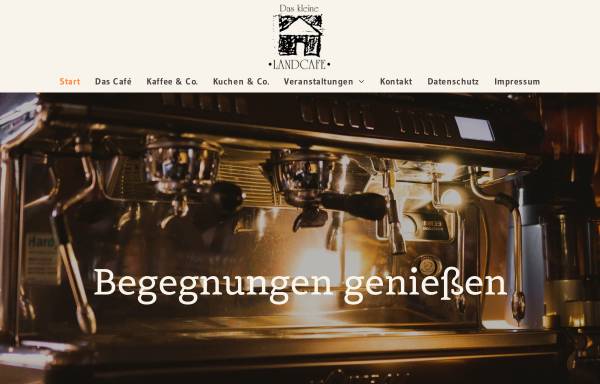 Vorschau von www.daskleinelandcafe.de, Das kleine Landcafé