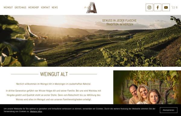 Vorschau von www.weingut-alt.de, Weingut Alt
